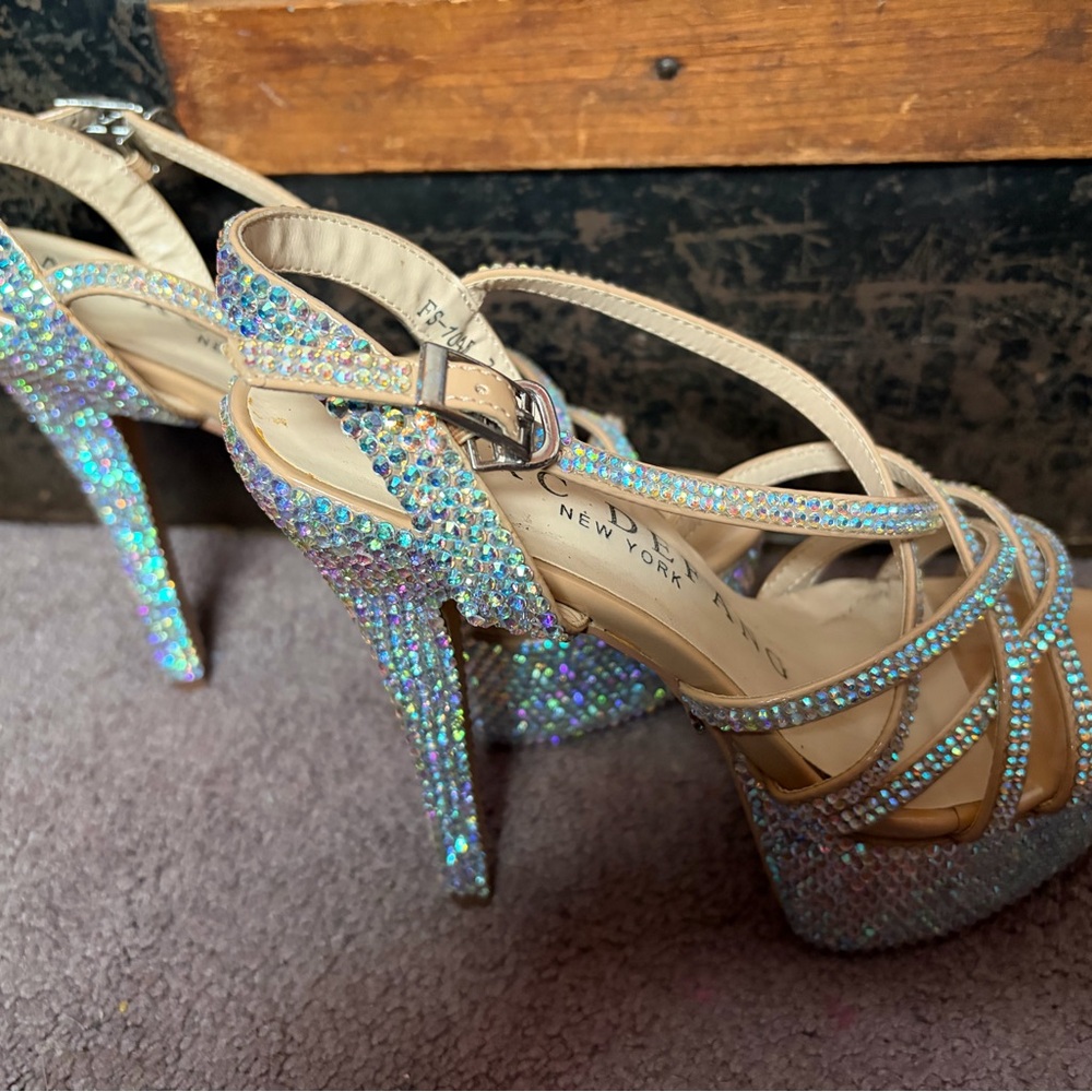 Marc DeFang Stiletto AB Crystal Heels - Picture 3 of 7